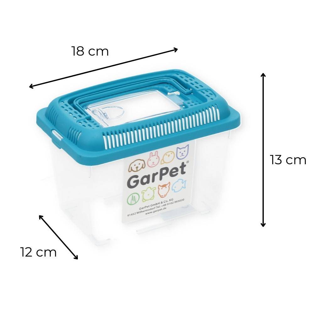 Faunabox Transport Quarantäne Box Tierbeobachtung Urzeitkrebse Triops Heimchen Fauna Box Insektenbox Amphibien Faunarium Gr.S