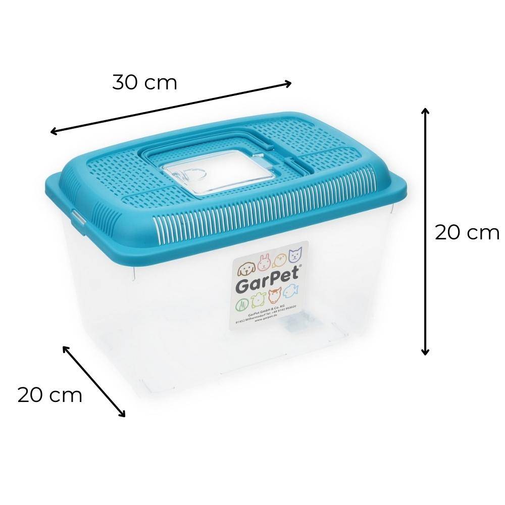 Faunabox Transport Quarantäne Box Tierbeobachtung Urzeitkrebse Triops Heimchen Fauna Box Insektenbox Amphibien Faunarium Gr. L