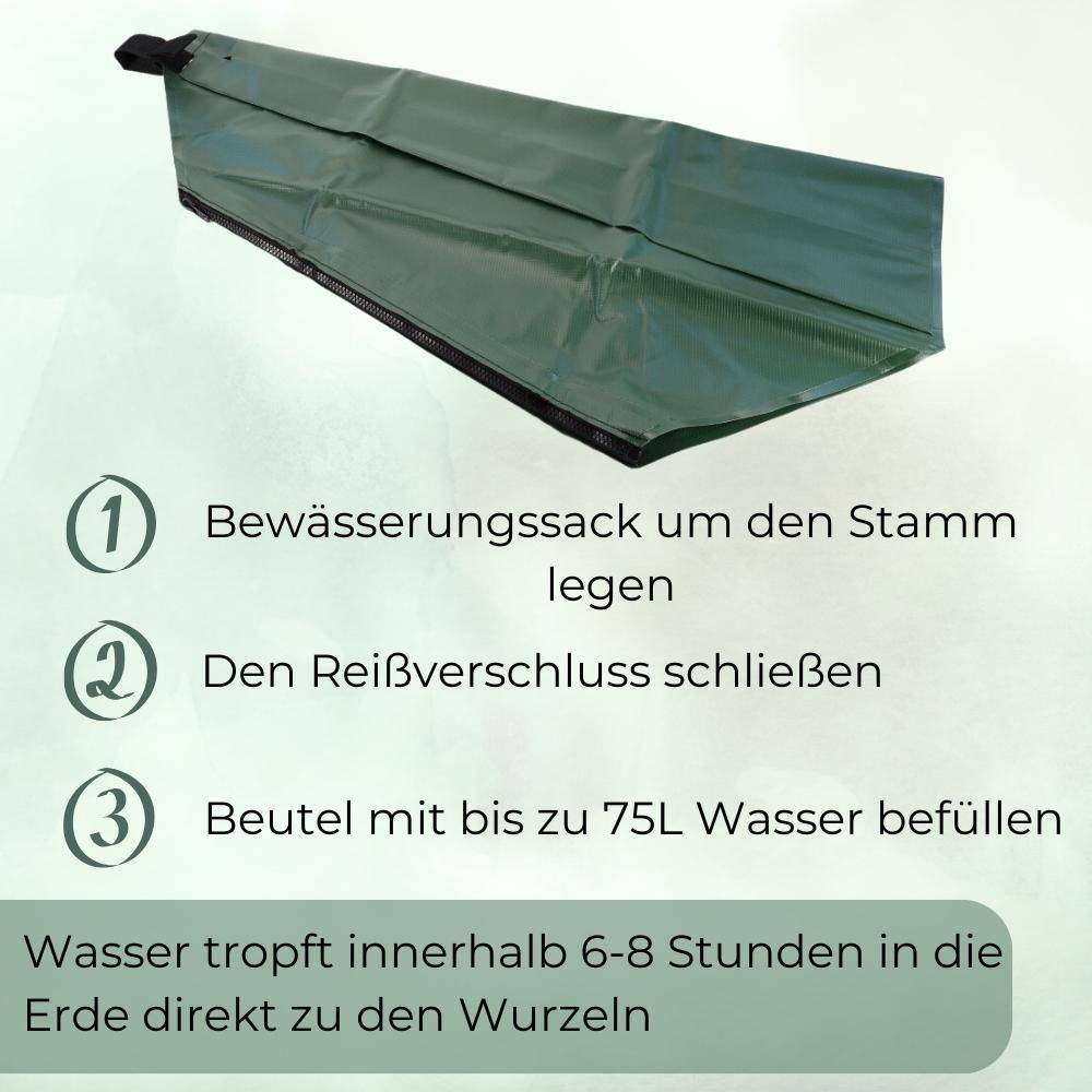 Baum Bewässerungssack für Bäume Wassersack Langzeit Bewässerungssystem Baumbewässerungssack Gießsack 75 L Baumsack Baumbewässerungsbeutel Baumb
