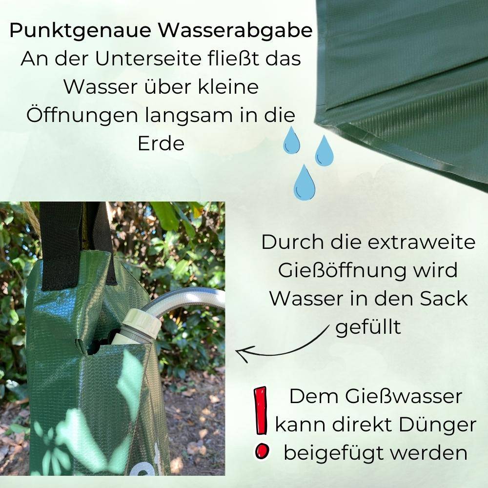 Baum Bewässerungssack für Bäume Wassersack Langzeit Bewässerungssystem Baumbewässerungssack Gießsack 75 L Baumsack Baumbewässerungsbeutel Baumb