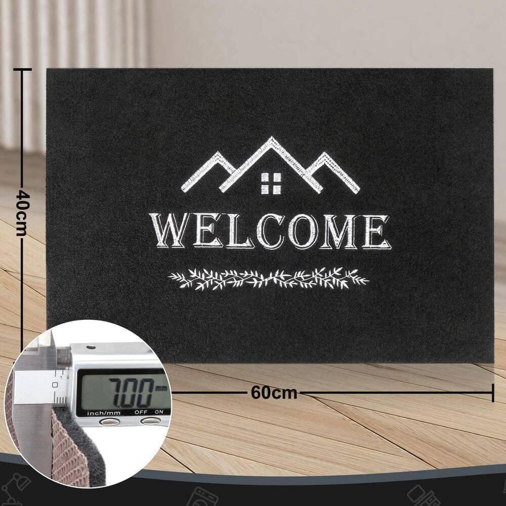 Fußmatte 2er Set Indoor Outdoor Haustür Schmutzfangmatte Türmatte Fußabstreifer