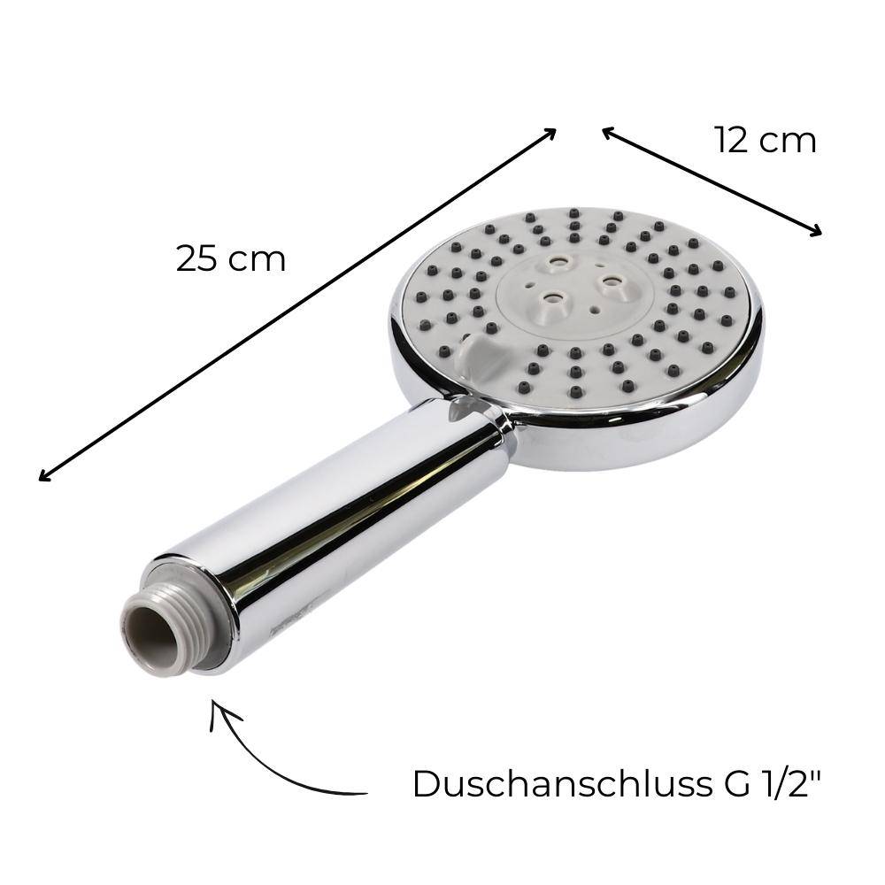 Duschkopf 3 Funktion Duschbrause Handbrause Wassersparender Brausekopf Antikalk