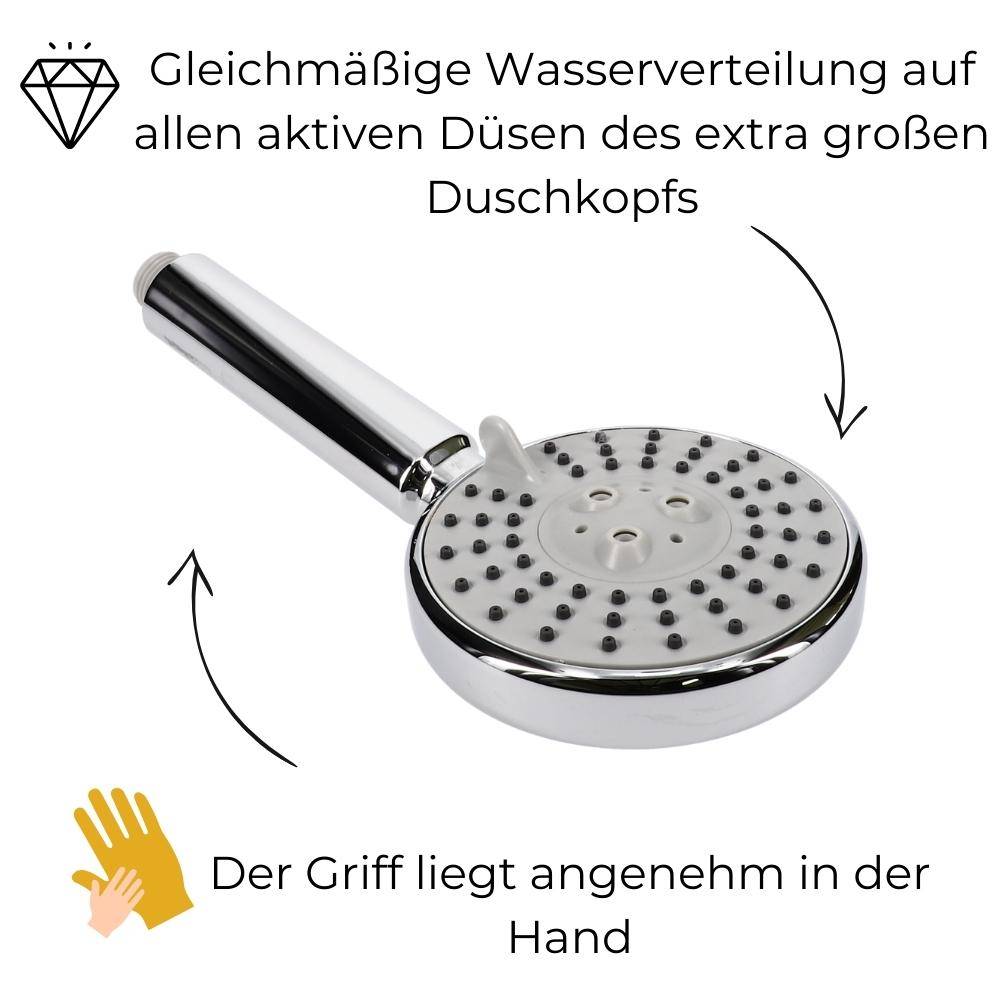 Duschkopf 3 Funktion Duschbrause Handbrause Wassersparender Brausekopf Antikalk
