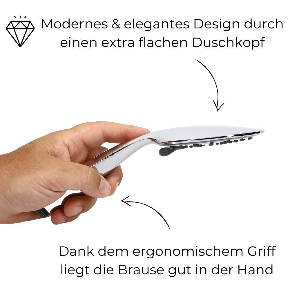 Duschkopf 3 Funktion Duschbrause Handbrause Wassersparender Brausekopf Antikalk
