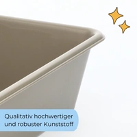 2x Katzenklo Katzentoilette offen Kitten ohne Deckel Katzen Schalentoilette Klo Toilette Zubehör Doppelpack Sparpaket 2x Katzenklo Katzentoilette offen Kitten ohne Deckel Katzen Schalentoilette Klo Toilette Zubehör Doppelpack Sparpaket