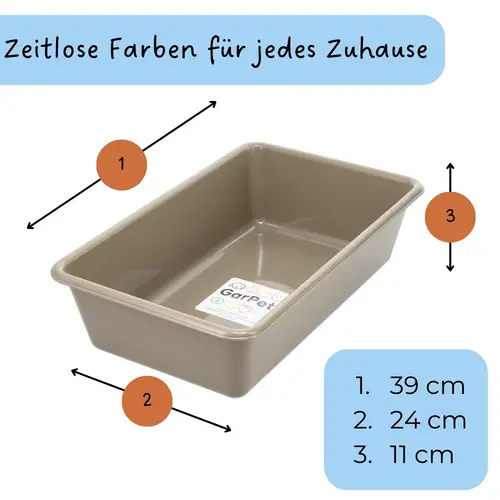2x Katzenklo Katzentoilette offen Kitten ohne Deckel Katzen Schalentoilette Klo Toilette Zubehör Doppelpack Sparpaket 2x Katzenklo Katzentoilette offen Kitten ohne Deckel Katzen Schalentoilette Klo Toilette Zubehör Doppelpack Sparpaket