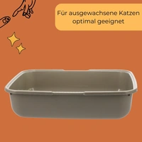 2x Katzenklo XL Katzentoilette offen ohne Deckel Katzen Schalentoilette Klo Toilette Zubehör Doppelpack Sparpaket 2x Katzenklo XL Katzentoilette offen ohne Deckel Katzen Schalentoilette Klo Toilette Zubehör Doppelpack Sparpaket
