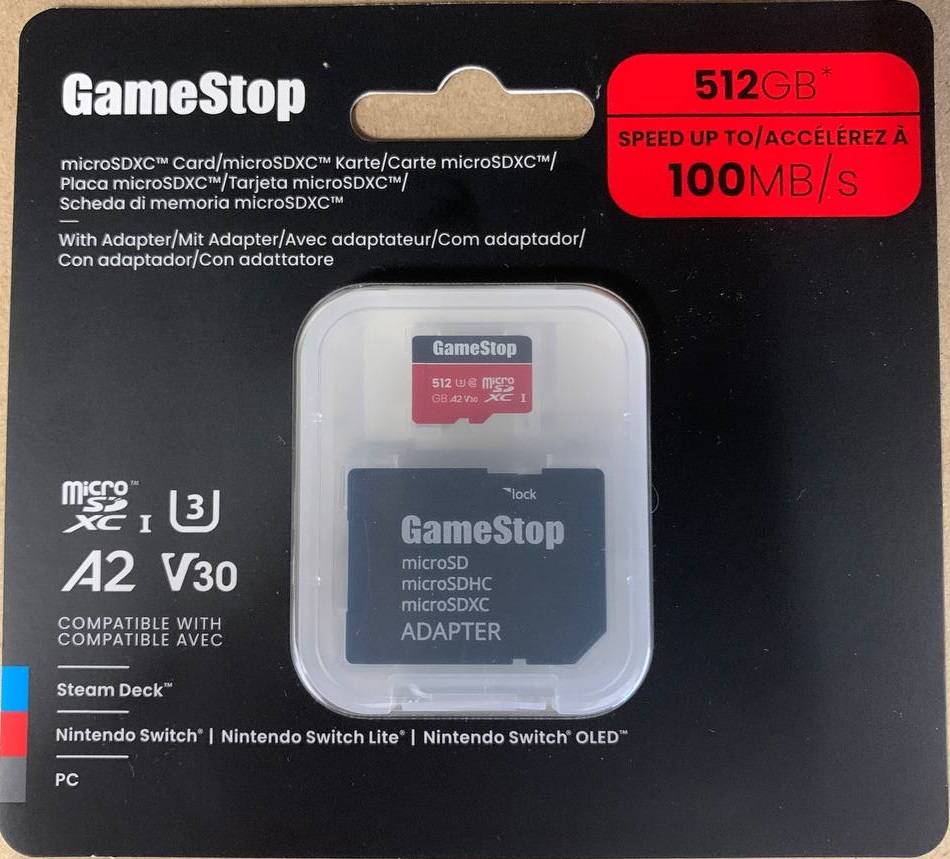 Gamestop microSDXC 512GB Speicherkarte Kamera Drohne Handy