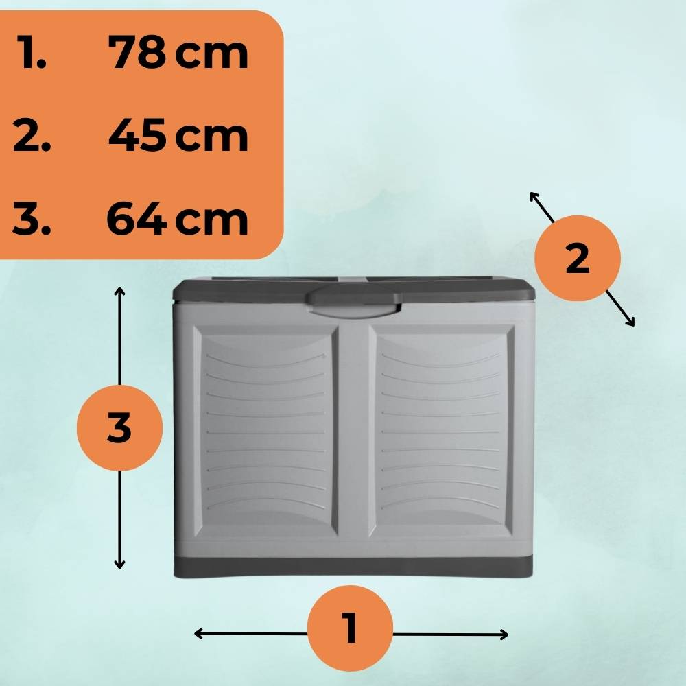 Gartenbox Auflagenbox Aufbewahrungsbox Garten Kissenbox Wasserdicht 220 L Gartentruhe Terrasse Wetterfest Auflagen Box Kiste XXL
