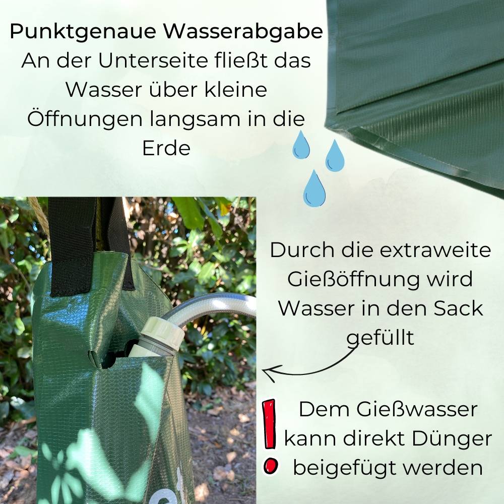 4x Baumbewässerungssack Wassersack für Bäume Baum Bewässerungssack Wasserbeutel Gießsack Baumsack Baumbewässerungsbeutel Baumbeutel