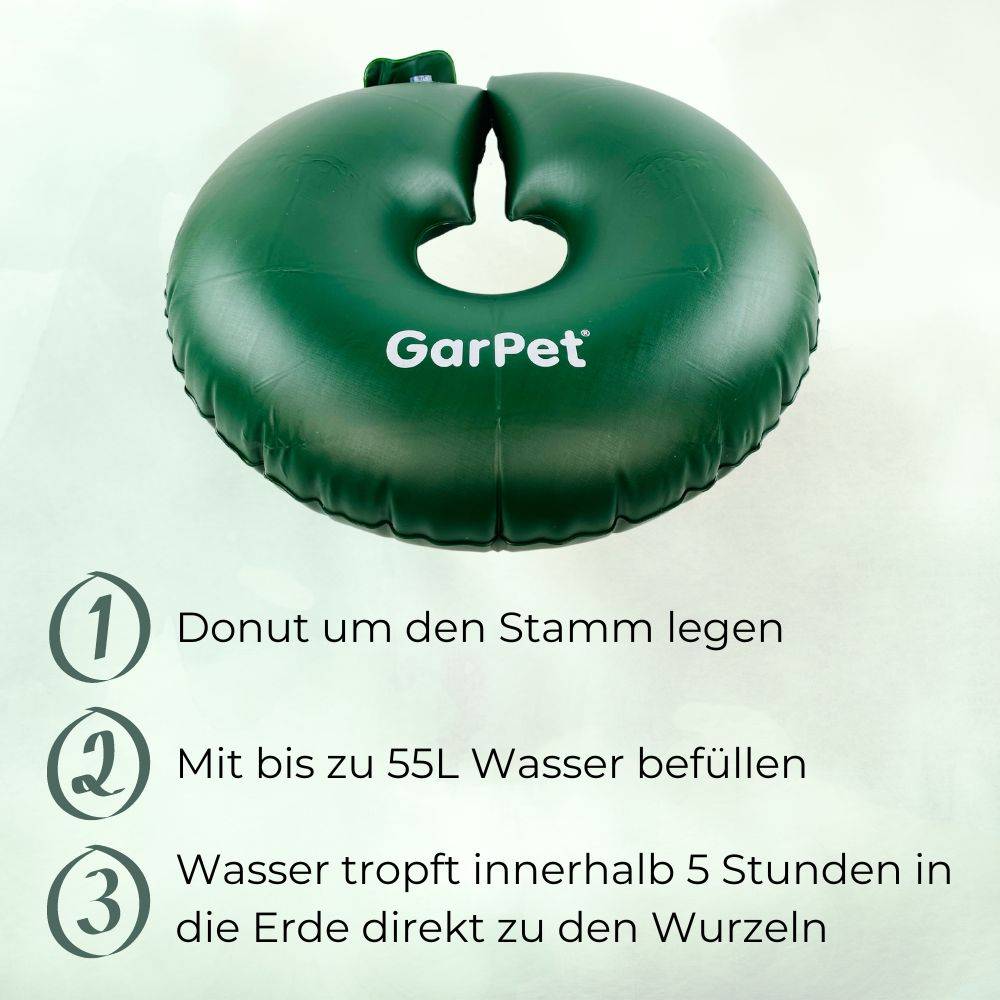 4x Bewässerungsring Donut Baumbewässerungssack Wassersack für Bäume Gießring Baum Bewässerungssack Bewässerungsringe für Bäume Baumsack