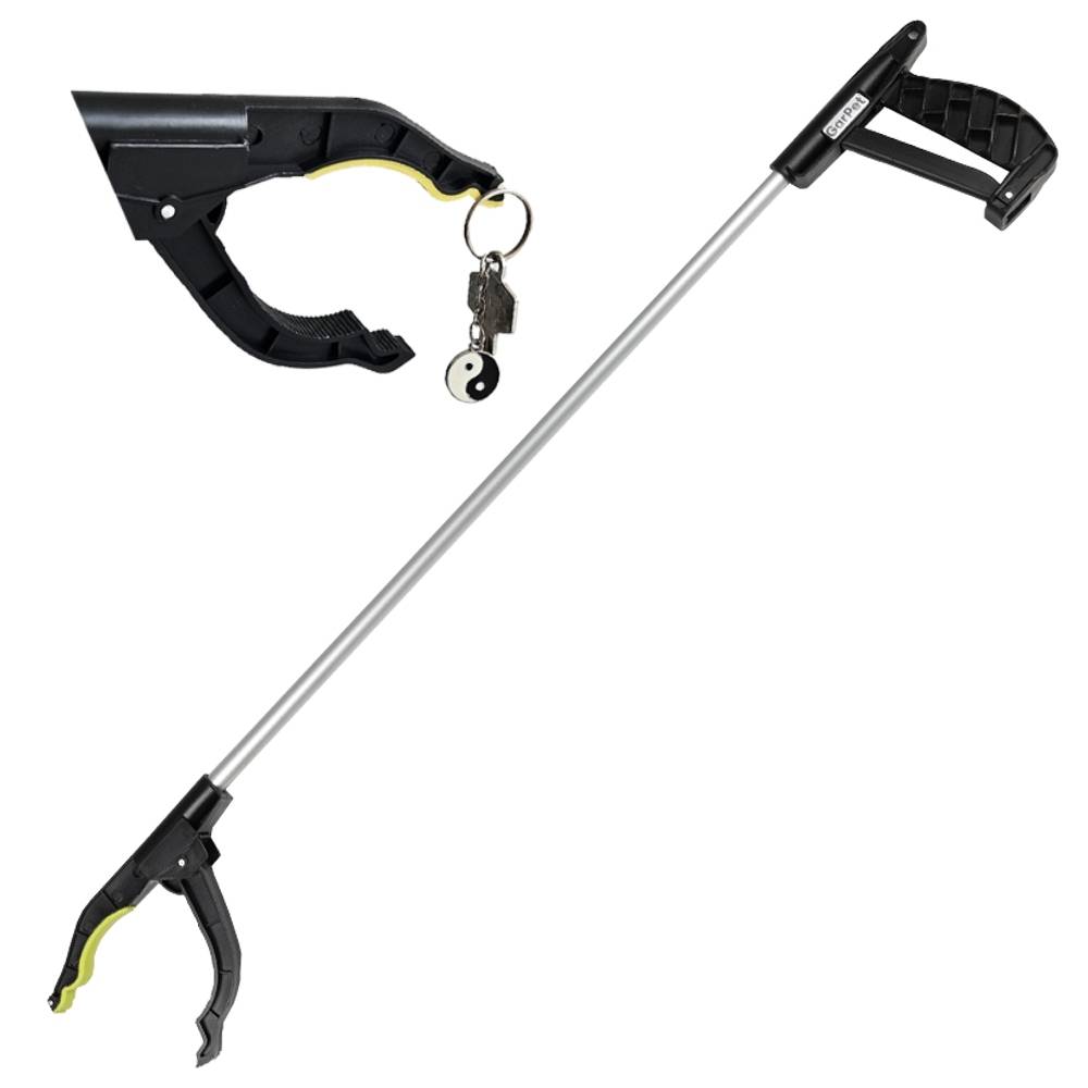 Greifzange Müllzange Müllgreifer Greifer für Senioren Müllzange Kinder Greifzange für Müll Müllsammler Aluminium Drehbar mit Magnet