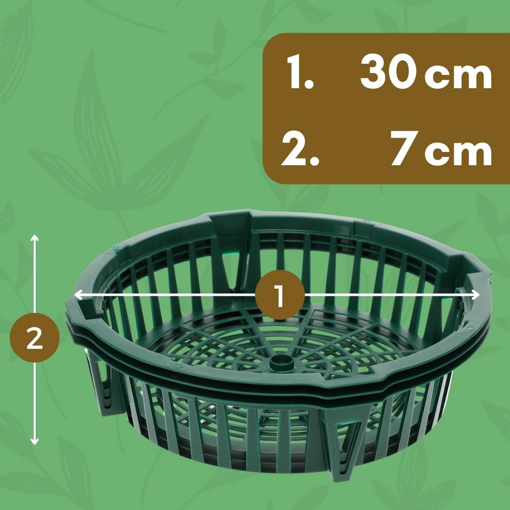 12x Pflanzkörbe für Blumenzwiebeln Pflanzkorb Blumenzwiebeln Pflanzkörbe für Tulpen Zwiebelpflanzschale Herbstpflanzung Blumenzwiebelschale 30 cm