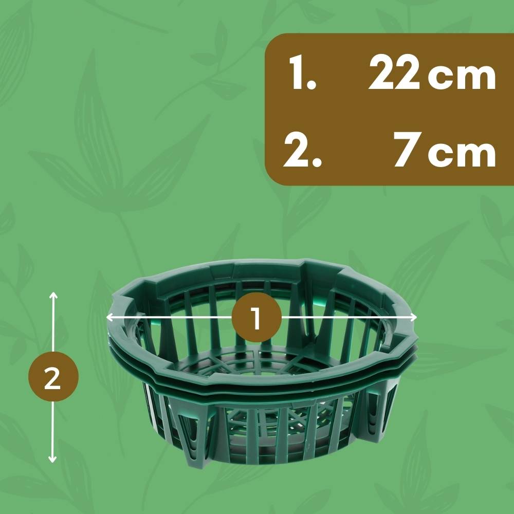 12x Pflanzkörbe für Blumenzwiebeln Pflanzkorb Blumenzwiebeln Pflanzkörbe für Tulpen Zwiebelpflanzschale Herbstpflanzung Blumenzwiebelschale 22 cm