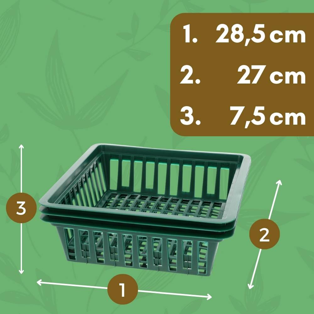 12x Pflanzkörbe für Blumenzwiebeln Pflanzkorb Blumenzwiebeln Pflanzkörbe für Tulpen Zwiebelpflanzschale Herbstpflanzung Blumenzwiebelschale 28x26