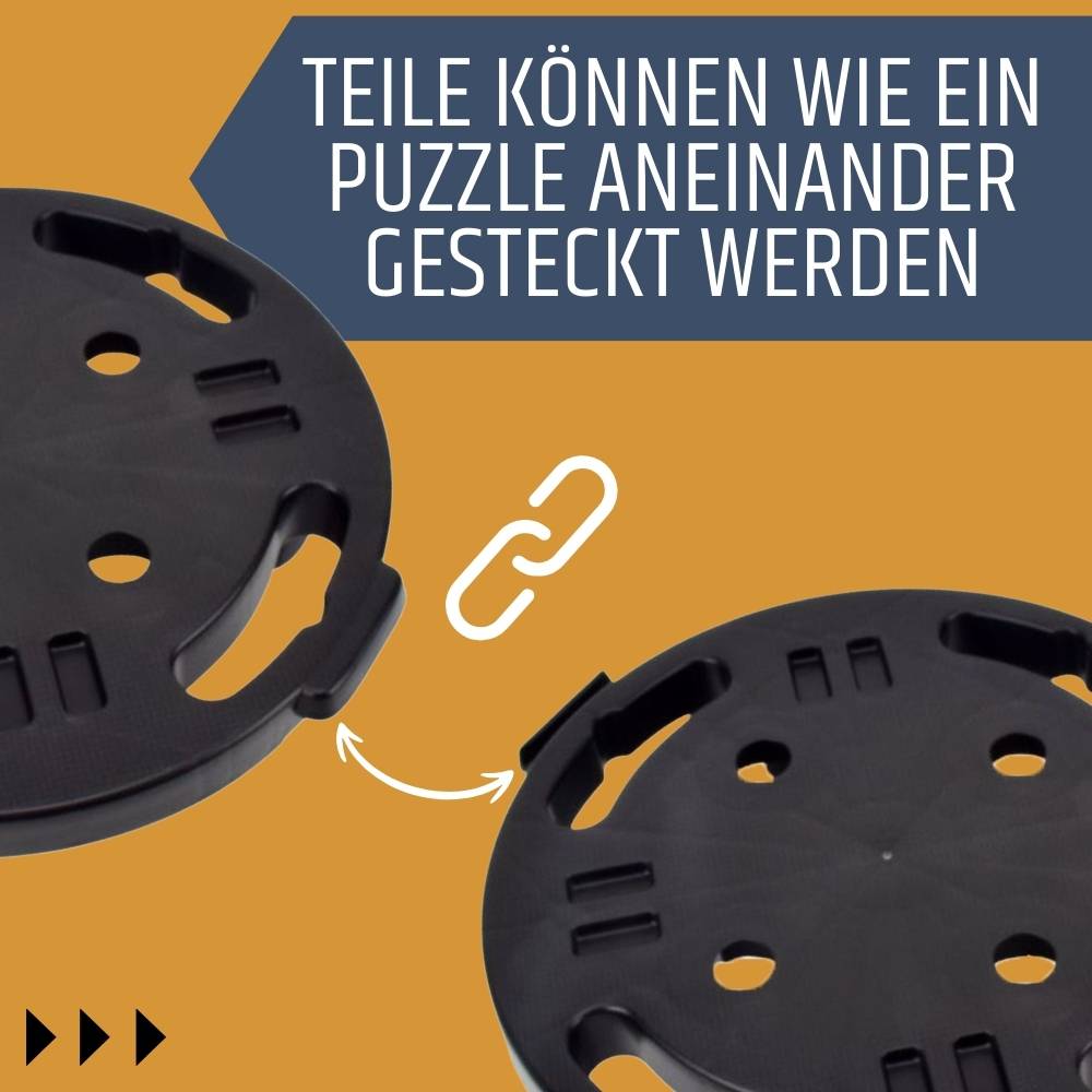 2x Transportroller Rollbrett Transportrollen Rollbrett Werkstatt Pflanzen Rollbretter Transport Möbelrollen flach Pflanzenroller rund Transporthilfe