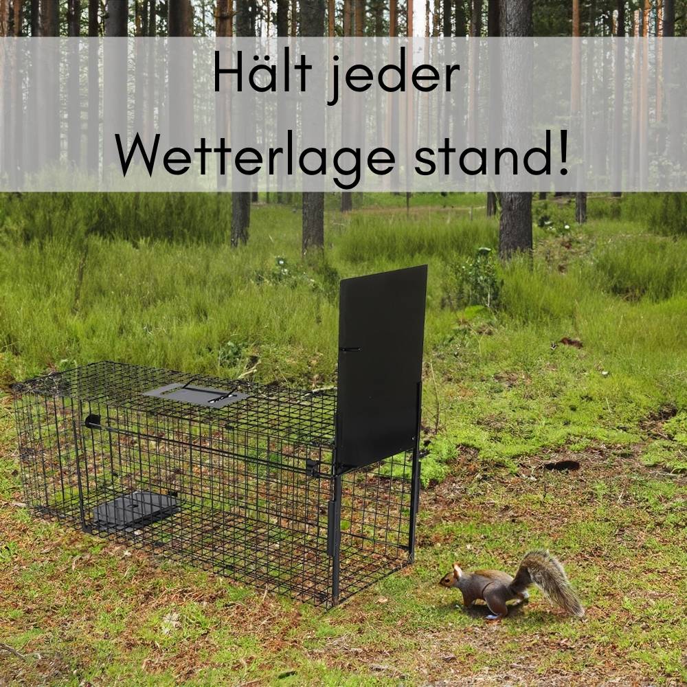 Fuchsfalle Einzeltür Lebendfalle Marder Waschbärfalle Eichhörnchenfalle Drahtfalle Tierfalle Hasenfalle Wetterfest 80