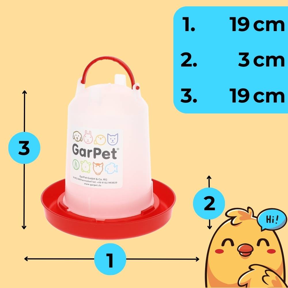 2x Hühnertränke 1,5 L Geflügeltränke Hühnerzubehör Wasserspender Hühner Kükentränke Wassertränke Hühner Hühnertränke Automatisch Tränke