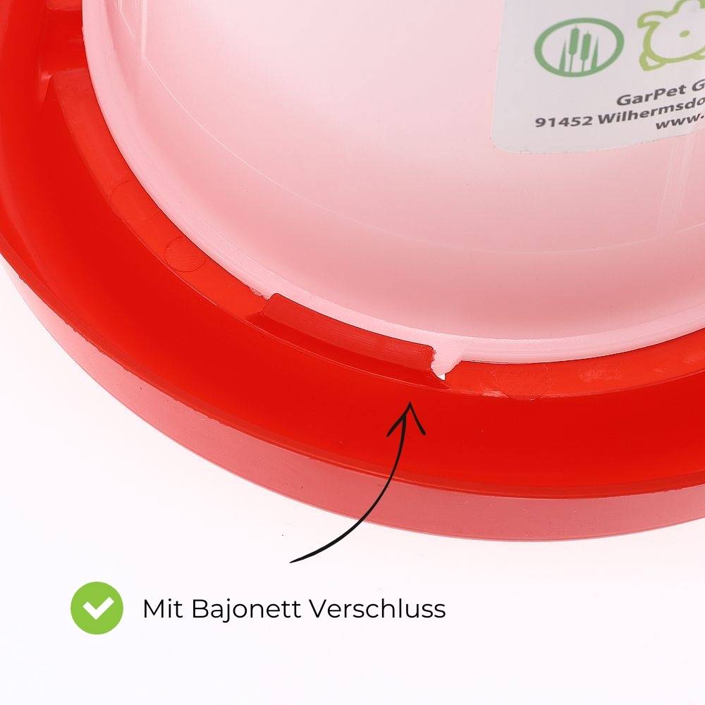 2x Hühnertränke 3 L Geflügeltränke Hühnerzubehör Wasserspender Hühner Kükentränke Wassertränke Hühner Hühnertränke Automatisch Tränke