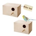 2x Nistkasten Zuchtkasten Vogelhäuschen Vogelnest Vogel Brutkasten mit Nistmulde Wellensittich Papagei Exoten 30x19x18 cm 2x Nistkasten Zuchtkasten Vogelhäuschen Vogelnest Vogel Brutkasten mit Nistmulde Wellensittich Papagei Exoten 30x19x18 cm