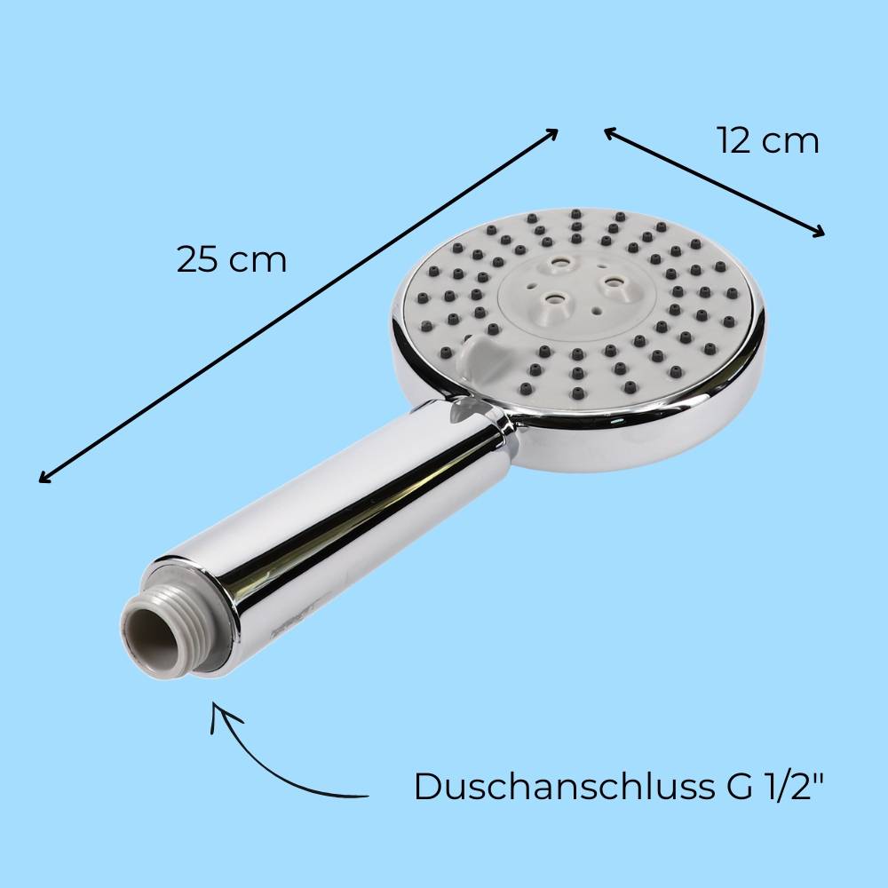2x Duschkopf Wassersparend 3 Funktion Duschbrause Handbrause Dusche Brausekopf Dusche Antikalk Shower Head