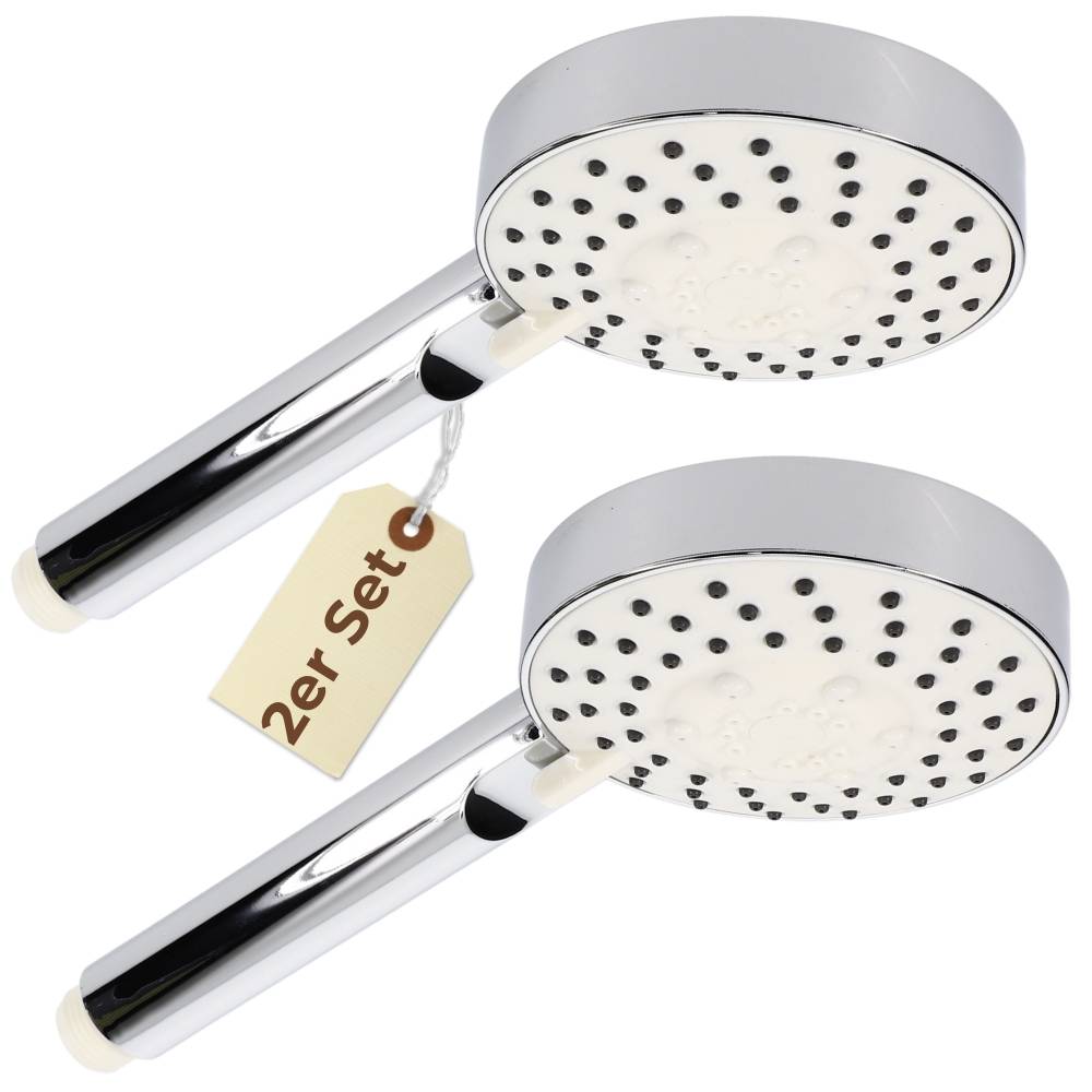 2x Duschkopf Wassersparend 3 Funktion Duschbrause Handbrause Dusche Brausekopf Dusche Antikalk Shower Head
