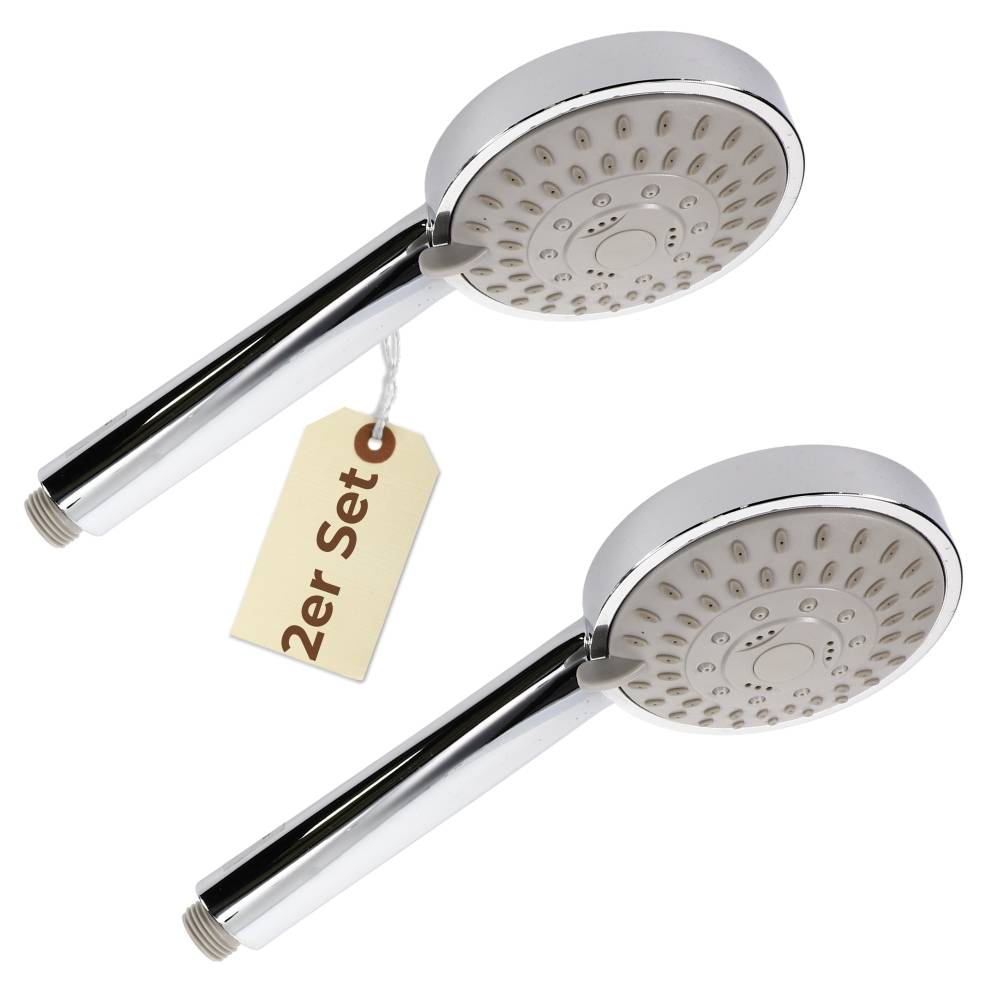 2x Duschkopf Wassersparend 5 Funktion Duschbrause Handbrause Dusche Brausekopf Dusche Antikalk Shower Head
