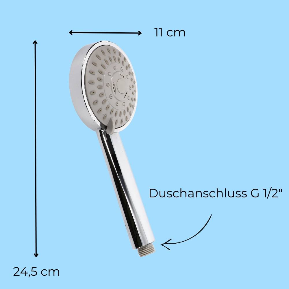 2x Duschkopf Wassersparend 5 Funktion Duschbrause Handbrause Dusche Brausekopf Dusche Antikalk Shower Head