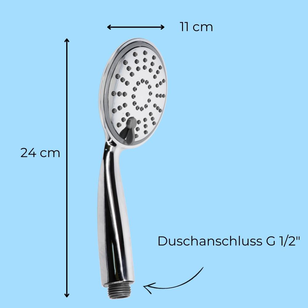 2x Duschkopf Wassersparend 3 Funktion Duschbrause Handbrause Dusche Brausekopf Dusche Antikalk Shower Head