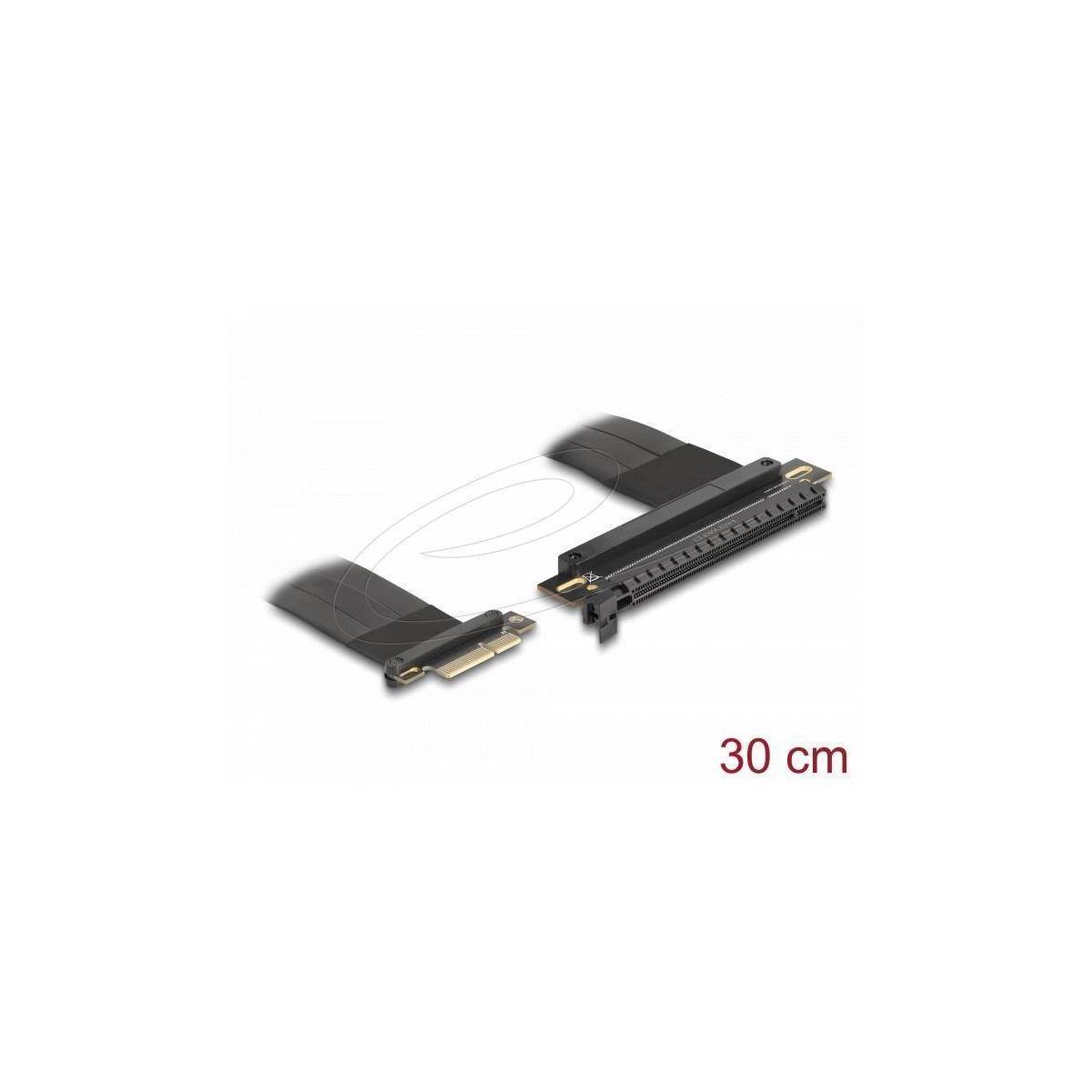 81498 - Delock Riser Karte PCI Express 3.0 x4 Stecker zu x16 Slot mit Kabel 30 cm