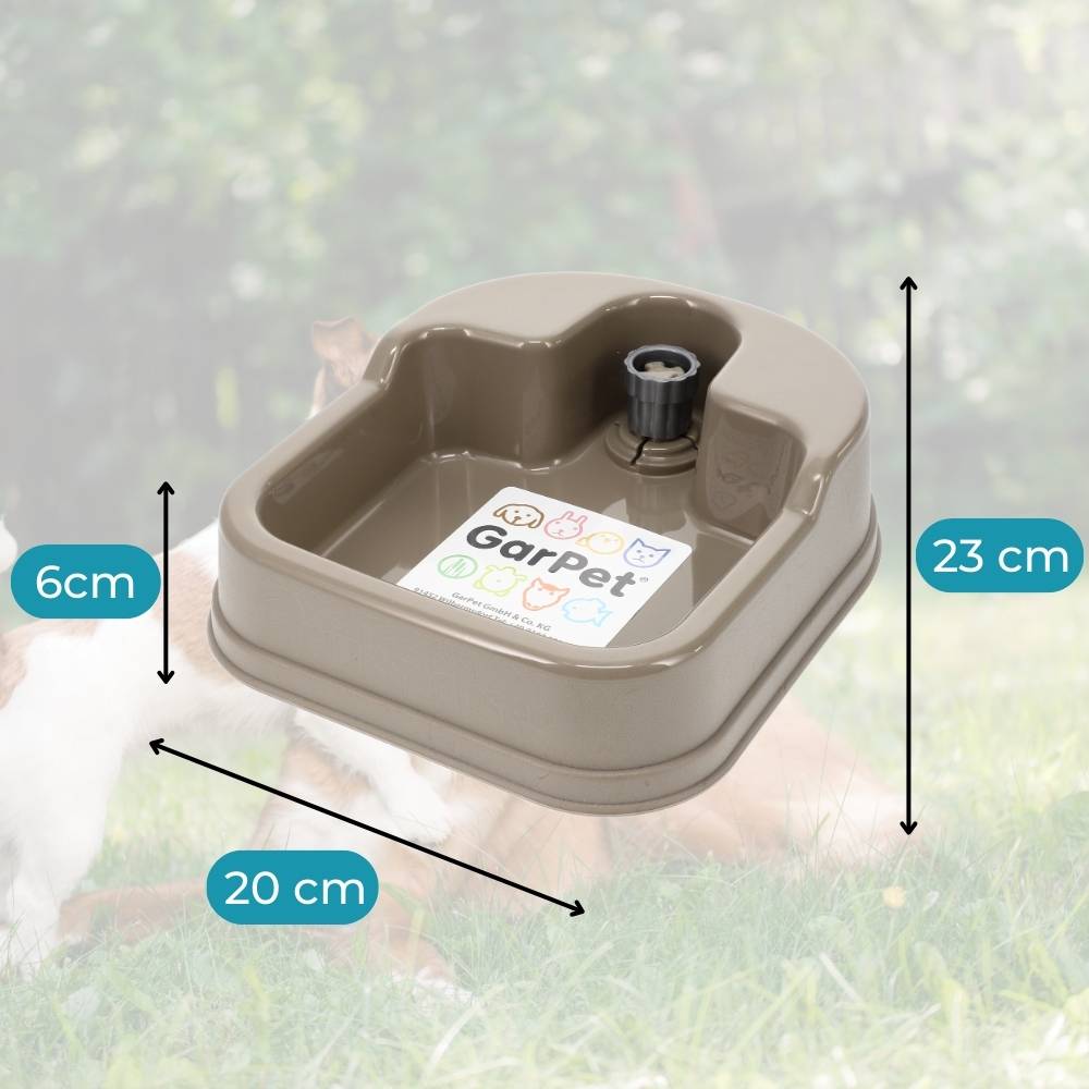 2x Wasserspender für PET Flasche Hunde Katzen Kleintiertränke Wassertränke Wasserautomat Reisetrinknapf Trinknapf für Unterwegs