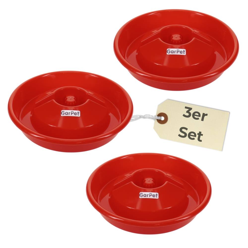 3x Tränkeschale für PET Flasche Kleintiertränke Wassertränke Wasserspender Tränke Nager Vogel Geflügel Hühner Küken Insekten