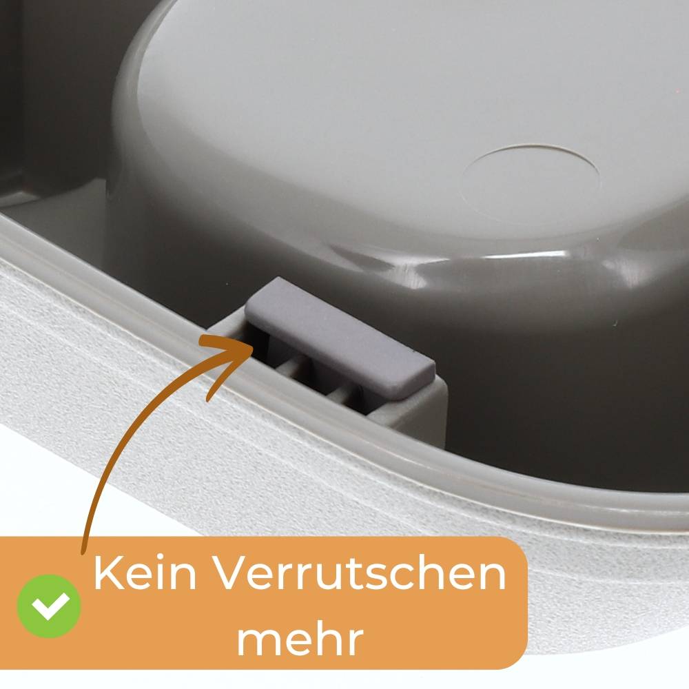 2x Automatischer Futterspender Wasserspender 2in1 Futterautomat Wasserautomat für Hunde Katzen Wasser und Trockenfutter Automat Spender 3,7 L