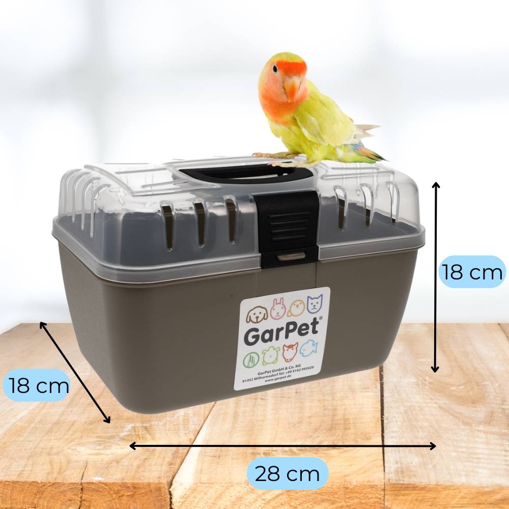 2x Transportbox Kleintier Meerschweinchen Hamster Vogel Mäuse Nagetier Tiertransportbox Trage Box Reisebox Kleintiertransportbox Transportkiste