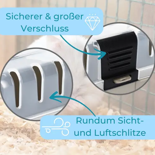2x Transportbox Kleintier Meerschweinchen Hamster Vogel Mäuse Nagetier Tiertransportbox Trage Box Reisebox Kleintiertransportbox Transportkiste 2x Transportbox Kleintier Meerschweinchen Hamster Vogel Mäuse Nagetier Tiertransportbox Trage Box Reisebox Kleintiertransportbox Transportkiste