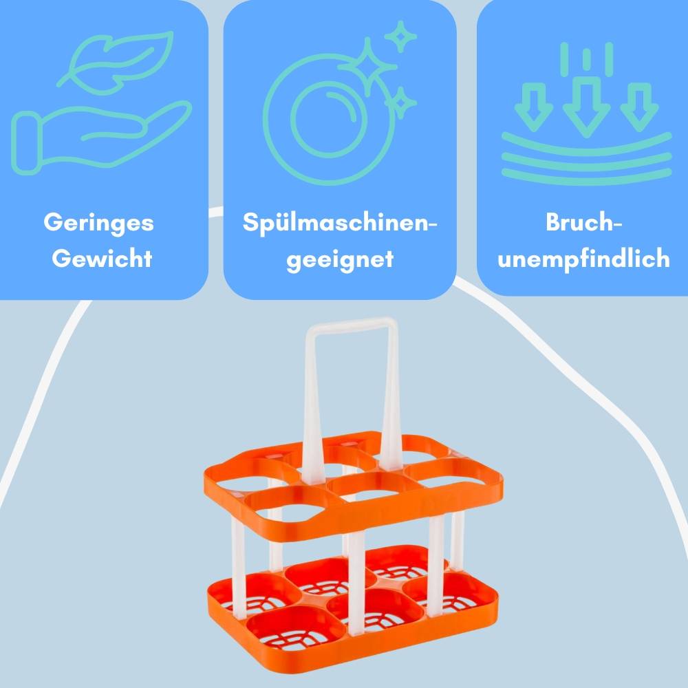 2x Flaschentasche Flaschenträger 6 Flaschen Flaschenkorb Flaschensammler Flaschenaufbewahrung Flaschenkörbe & -Träger Flaschen Aufbewahrung