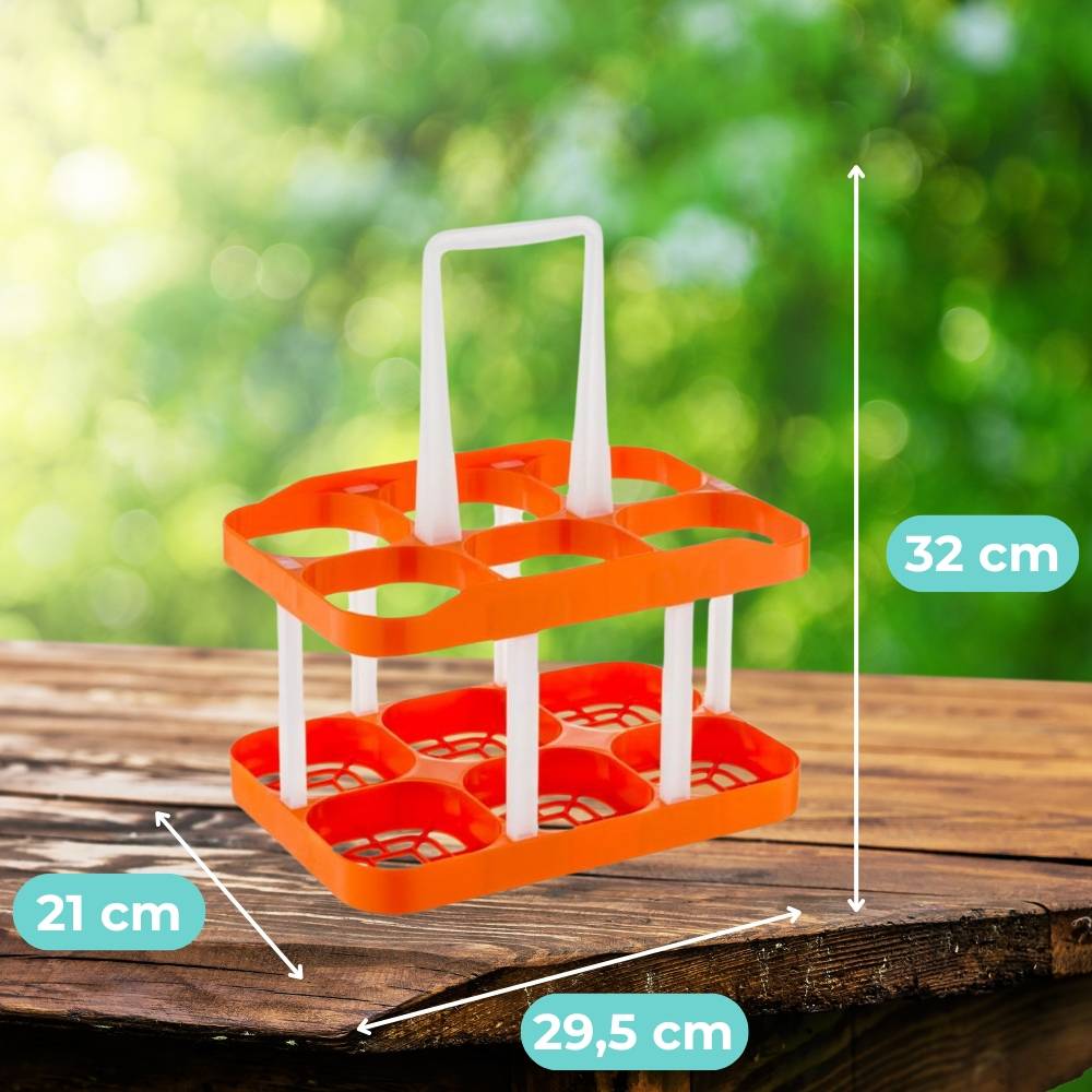 2x Flaschentasche Flaschenträger 6 Flaschen Flaschenkorb Flaschensammler Flaschenaufbewahrung Flaschenkörbe & -Träger Flaschen Aufbewahrung