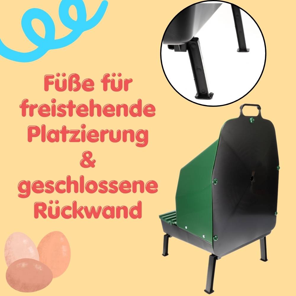 2x Legenester für Hühner mit Beinen Abrollnest Hühnernest Legenest Eierbox Geflügel Brutnest Kunststoff Freistehend Legebox Hühnerstall Zubehör