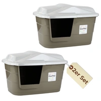 2x Hundehütte Katzenhütte Hundehöhle für kleine Hunde Katzenhöhle Hundehaus Katzenhaus Indoor Outdoor Wetterfest Kunststoff Drinnen Draußen 2x Hundehütte Katzenhütte Hundehöhle für kleine Hunde Katzenhöhle Hundehaus Katzenhaus Indoor Outdoor Wetterfest Kunststoff Drinnen Draußen