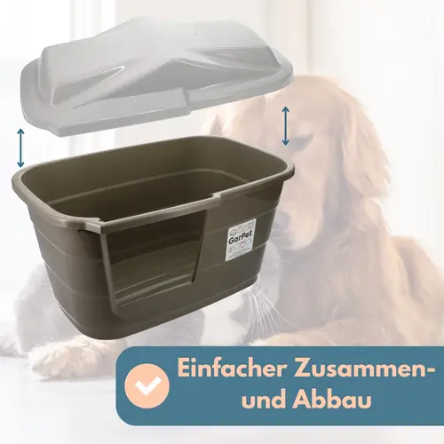 2x Hundehütte Katzenhütte Hundehöhle für kleine Hunde Katzenhöhle Hundehaus Katzenhaus Indoor Outdoor Wetterfest Kunststoff Drinnen Draußen 2x Hundehütte Katzenhütte Hundehöhle für kleine Hunde Katzenhöhle Hundehaus Katzenhaus Indoor Outdoor Wetterfest Kunststoff Drinnen Draußen