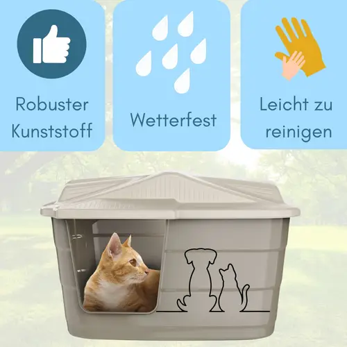 2x Hundehütte Katzenhütte Hundehöhle für kleine Hunde Katzenhöhle Hundehaus Katzenhaus Indoor Outdoor Wetterfest Kunststoff Drinnen Draußen 2x Hundehütte Katzenhütte Hundehöhle für kleine Hunde Katzenhöhle Hundehaus Katzenhaus Indoor Outdoor Wetterfest Kunststoff Drinnen Draußen