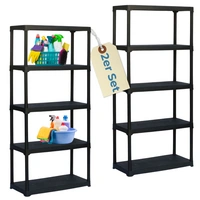 2x Steckregal Kunststoff Standregal Vorratsregal Haushaltsregal Regal Abstellkammer Vorratskammer Keller Lager 5 Böden 80 x 40 x 176 cm 2x Steckregal Kunststoff Standregal Vorratsregal Haushaltsregal Regal Abstellkammer Vorratskammer Keller Lager 5 Böden 80 x 40 x 176 cm