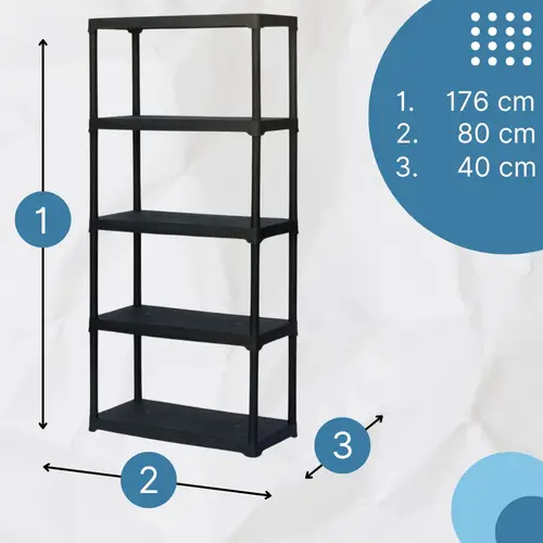 2x Steckregal Kunststoff Standregal Vorratsregal Haushaltsregal Regal Abstellkammer Vorratskammer Keller Lager 5 Böden 80 x 40 x 176 cm 2x Steckregal Kunststoff Standregal Vorratsregal Haushaltsregal Regal Abstellkammer Vorratskammer Keller Lager 5 Böden 80 x 40 x 176 cm