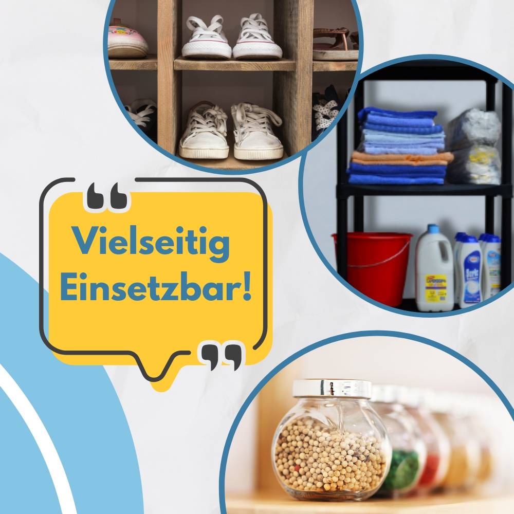 2x Steckregal Kunststoff Standregal Vorratsregal Haushaltsregal Regal Abstellkammer Vorratskammer Keller Lager 5 Böden 70 x 30 x 176 cm