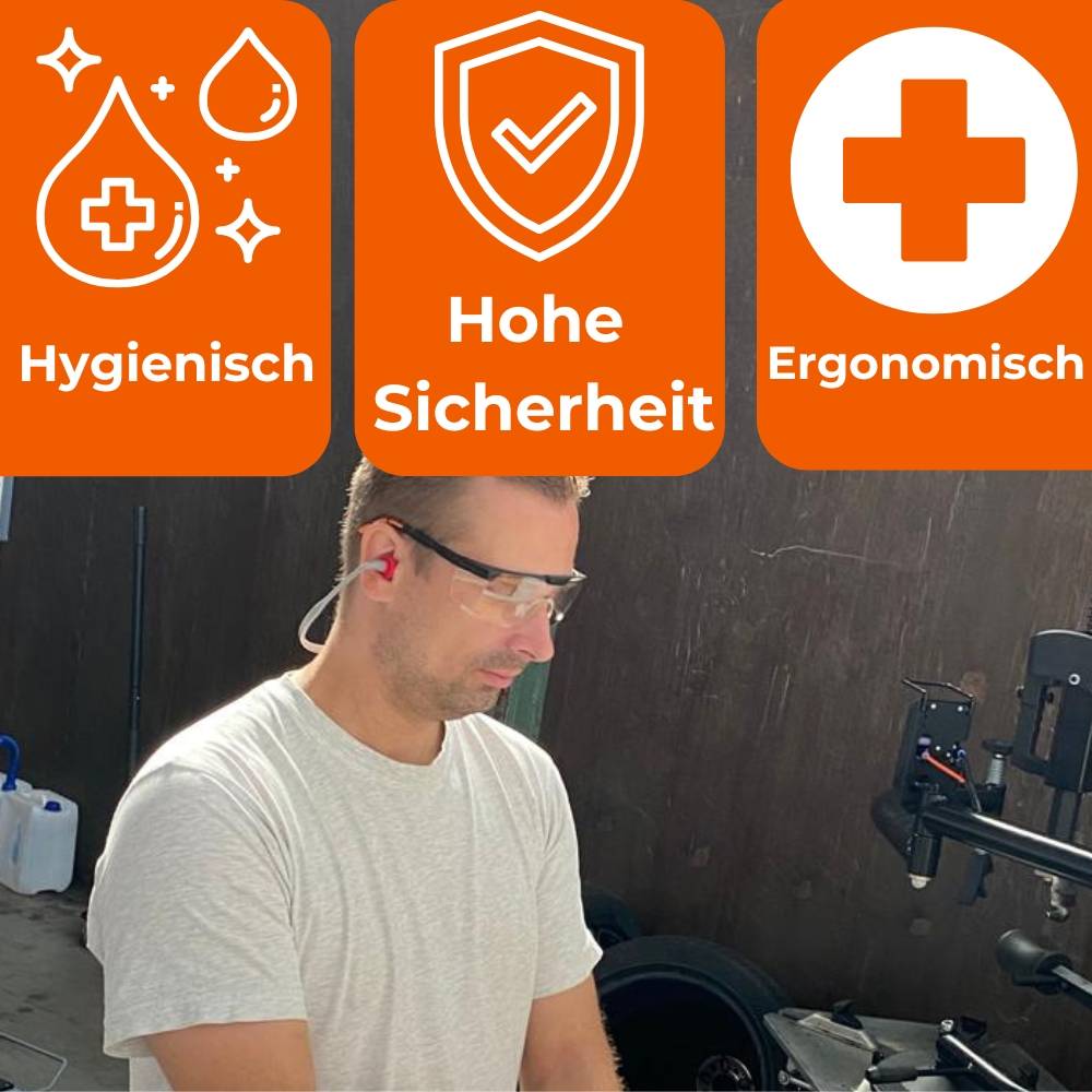 3x Bügelgehörschutz Gehörschutzbügel Silikon Ohrschützer Gehörschutz Arbeit Stöpsel Bügel Ohrstöpsel Lärmschutz Hörschutz