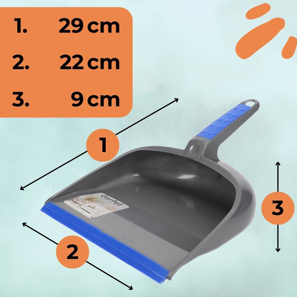 3x Kehrschaufel Set Handfeger und Schaufel Handbesen Kehrschaufel Kehrgarnitur Besen Kunststoff Kehrset Kehrbesen mit Schaufel