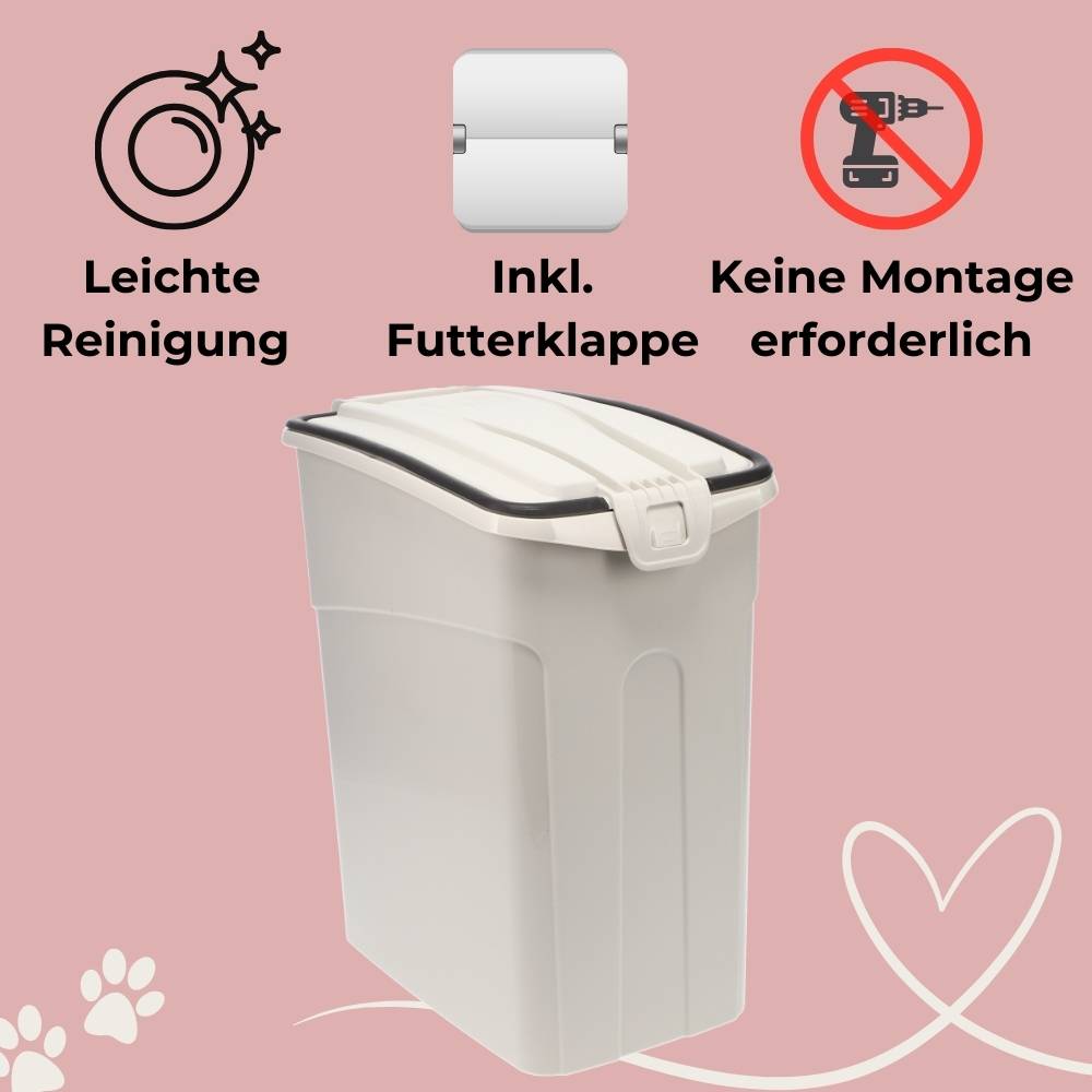 2x Futtertonne Luftdicht mit Deckel Futtertonne Hund Katze Hundefutter Trockenfutter Aufbewahrung Futterbox Hund Hundefutter Box 13 L