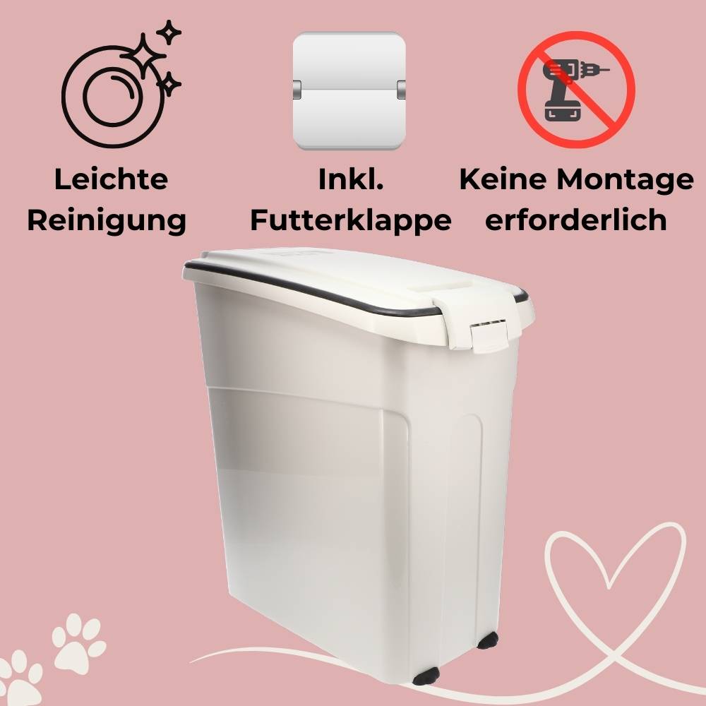 2x Futtertonne Luftdicht mit Deckel Futtertonne Pferd Hund Hundefutter Aufbewahrung Hundefutter Box Trockenfutter Aufbewahrung Futterbox 54 L