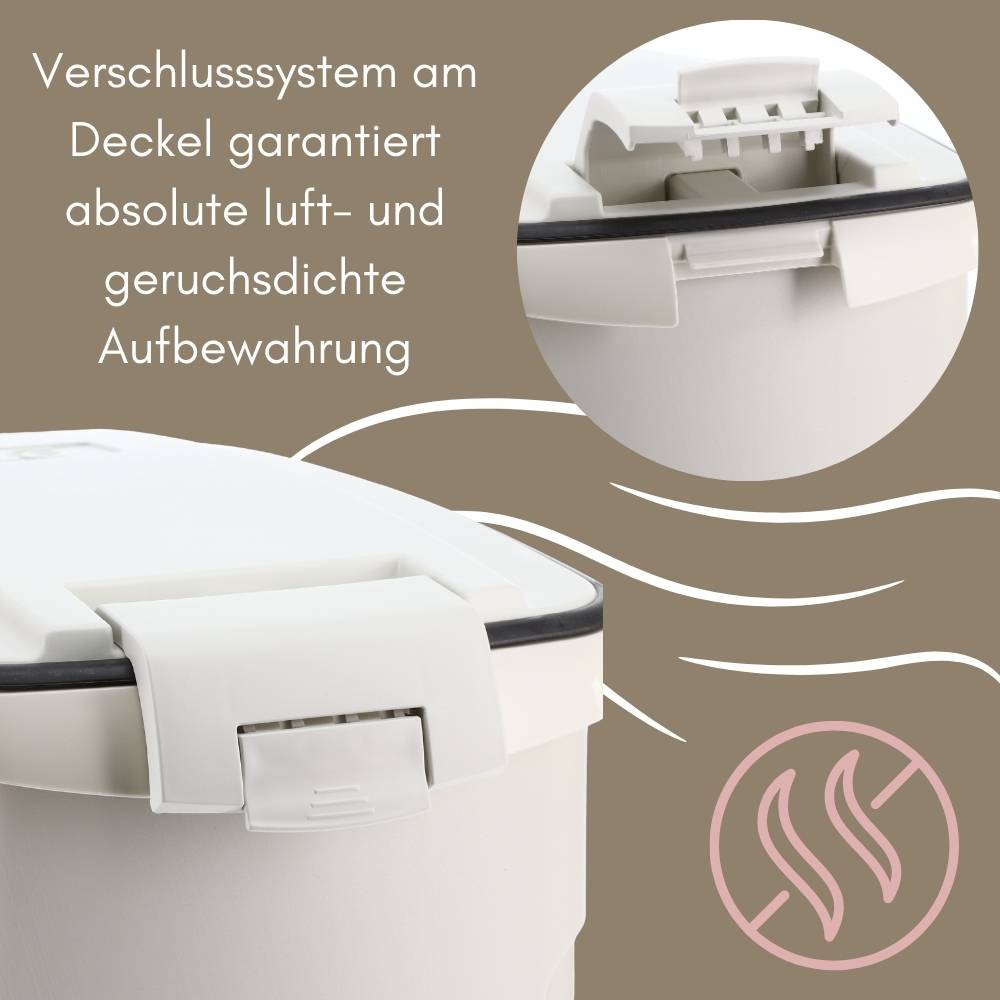 2x Futtertonne Luftdicht mit Deckel Futtertonne Pferd Hund Hundefutter Aufbewahrung Hundefutter Box Trockenfutter Aufbewahrung Futterbox 54 L