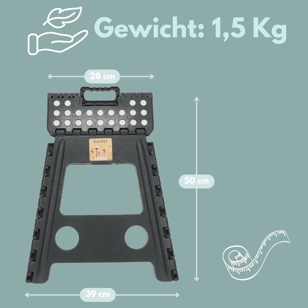 2x Klapphocker Hocker Faltbar Ultraleicht Falthocker Tritthocker Faltbar Aufstiegshilfe Pferd Camping Klapptritt Angelhocker Plastik